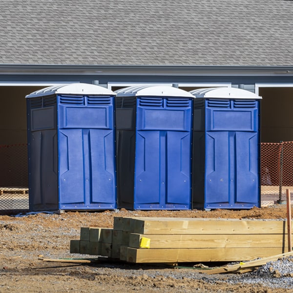 what is the expected delivery and pickup timeframe for the porta potties in Lincolnton